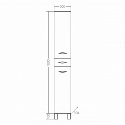 СанТа Шкаф-пенал Монарх 30 – фотография-3