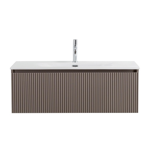 BelBagno Тумба под раковину Uno 100 с 1 ящиком подвесная Бежевый матовый – фотография-2