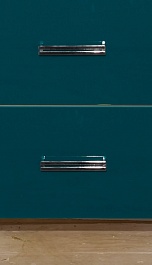 Misty Тумба с раковиной Джулия QVATRO 75 конус, 3 ящика, зеленая – фотография-5