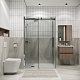Grossman  Душевой уголок Classic 110x90x195 профиль хром стекло прозрачное – картинка-13