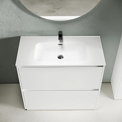 Sancos Мебель для ванной Libra Floor 90 белый глянец – фотография-5