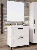 ASB-Mebel Мебель для ванной София 80 белая матовая