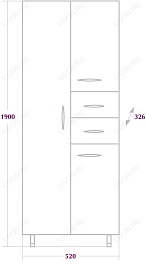 Onika Пенал для ванной Модерн 52.10 У – фотография-2