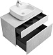 Акватон Мебель для ванной Марбл 80 Одри Soft подвесная слэйт/белая матовая – картинка-20