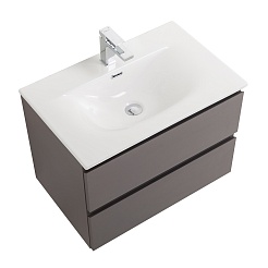 BelBagno Тумба с раковиной Kraft 60 подвесная Темно-Серый матовый с раковиной BB-8099-60 – фотография-6