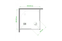 Royal Bath Душевой уголок 90/90 HPD RB 90 HPD-T – фотография-4