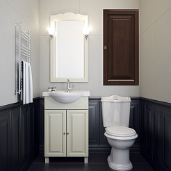 Opadiris Зеркало для ванной Атрия 55 слоновая кость – фотография-2