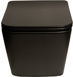 SantiLine Унитаз подвесной SL-5004MB черный матовый – фотография-3