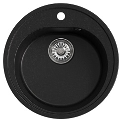 Mixline Мойка кухонная ML-GM11 ультра-черная – фотография-1