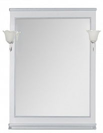 Aquanet Зеркало Валенса 70 белый краколет/серебро (180142) – фотография-4