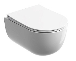 Ceramicanova Подвесной унитаз Modena Rimless CN6063 белый – фотография-1