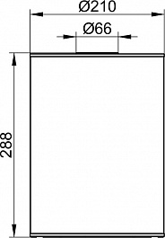 Keuco Мусорное ведро Plan 04989 хром, белое – фотография-2