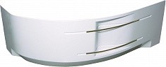 BellSan Экран фронтальный Индиго 168 L белая с бронзовыми перекладинами