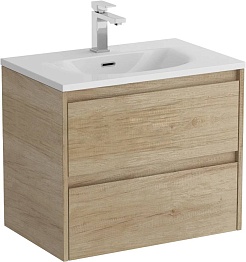 BelBagno Тумба с раковиной Kraft 39 70 подвесная Rovere Nebrasca Nature с раковиной BB-8099-3-70 – фотография-1