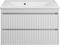 Brevita Тумба под раковину Balaton 100 белая – фотография-1