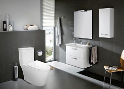 Azario Унитаз-моноблок Ansa AZ-2301 безободковый с бачком с сиденьем микролифт белый – фотография-2