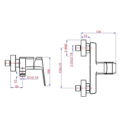 Paini Смеситель для душа Viva Style P4CR511 хром CROMO3 (CR) – фотография-3