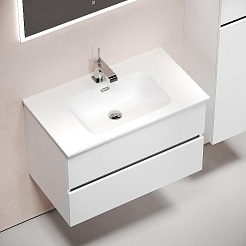 Sancos Мебель для ванной Urban 80 белый глянец – фотография-7