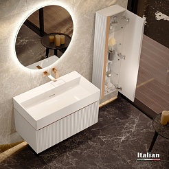 Jorno Тумба под раковину Filoro 90 подвесная белый – фотография-5