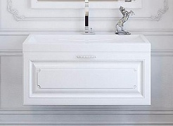 Aqwella Тумба для умывальника Империя 80 белый глянец – фотография-1
