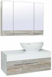 Runo Зеркало-шкаф для ванной Вудлайн 100 – фотография-2