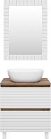 Brevita Мебель для ванной Dakota 60 дуб галифакс олово/белая