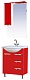 Misty Зеркальный шкаф Жасмин 65 L красный, пленка – фотография-4