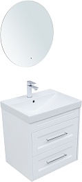 Aquanet Мебель для ванной Бостон New 60 Flash подвесная белый сатин – фотография-1