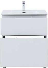 Aquanet Тумба с раковиной Алвита New 70 Flat белая матовая – фотография-6