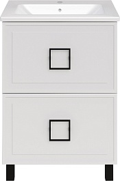 ASB-Mebel Тумба под раковину Санта 60 белая матовая – фотография-1