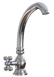 Mixline Смеситель для раковины/мойки 1/2 керамический ML07-05 моно под гайку (без подводки) – фотография-1