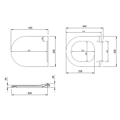 Allen Brau Унитаз подвесной Priority 4.31002.AN антрацит с крышкой 4.31004.AN – фотография-26