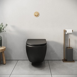 Grossman Унитаз подвесной Color GR-4455BMS черный матовый – фотография-7