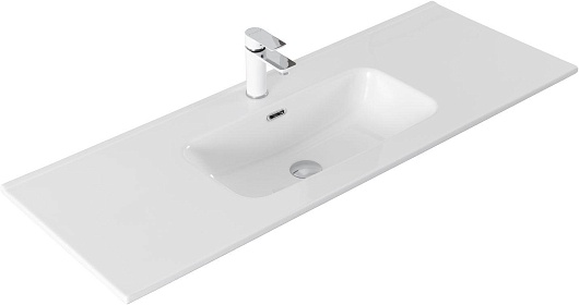 Aquanet Тумба с раковиной Джейн 2.0 120 Flat подвесная графит матовый – картинка-5