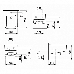 Laufen Биде подвесное Pro S 8.3096.1.000.302.1 – фотография-2