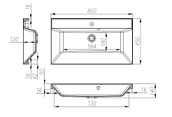BelBagno Тумба с раковиной Vittoria 80 подвесная Grigio Opaco с раковиной BB800/450-LV-ART-AST-NERO – фотография-10