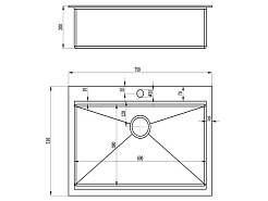 Zorg Кухонная мойка "Master" Ergo ZM R-7552 – фотография-2