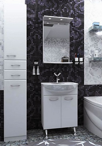 Runo Пенал для ванной Универсальный 40 с б/к R – фотография-2