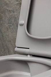 Allen Brau Унитаз подвесной Liberty 4.33007.AN антрацит с крышкой 4.33008.AN – фотография-8