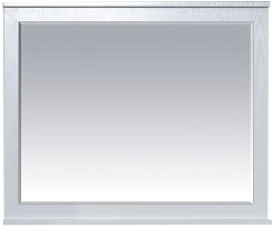 Misty Зеркало для ванной Марта 100 белое фактурное – фотография-1