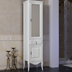 Opadiris Шкаф-пенал для ванной Лоренцо 45 белый R – фотография-1