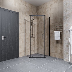 Triton Душевой уголок Дека-Блэк 100/100 Щ0000062934 – фотография-7