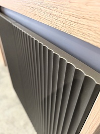 Teymi Тумба с раковиной Netta 70 Волна подвесная дуб/графит – фотография-9