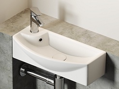 Ceramicanova Раковина Element 45/22 CN6038R белая – фотография-7