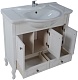 ASB-Woodline Мебель для ванной Флоренция 85 патина, серебро, массив ясеня – картинка-16