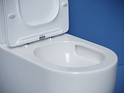 Ceramicanova Унитаз напольный пристенный Metropol CN4001T смыв Торнадо белый – фотография-5