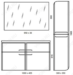  Тумба с раковиной Next 100 – фотография-7