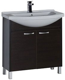 Aquanet Тумба под раковину Донна 80 венге – фотография-1