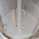 Cezares Душевой уголок Relax 304 RELAX-304-R-2-90-C-BORO 90x90 профиль брашированное золото стекло прозрачное – картинка-13