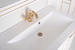 Aquanet Мебель для ванной Паола 90 белая/патина золото (187844) – фотография-8